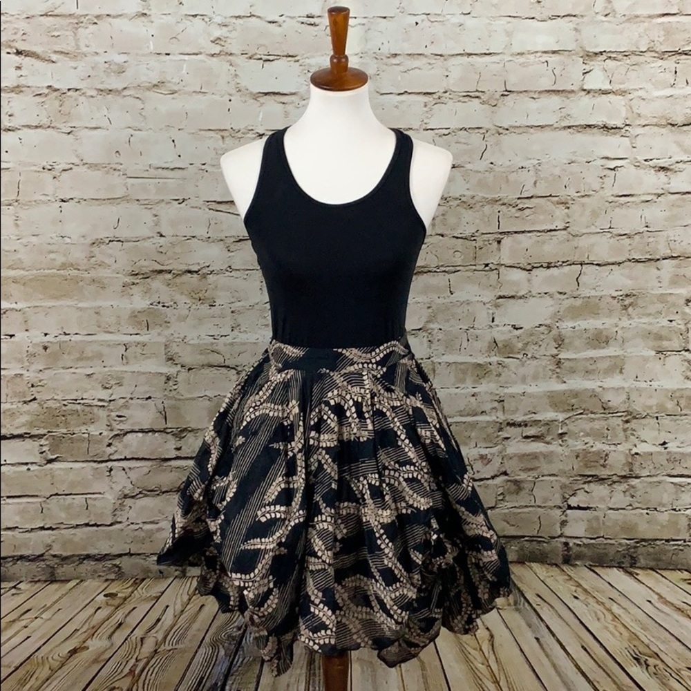 || All Saints || Black Draped Sheena Skirt UK8/US4